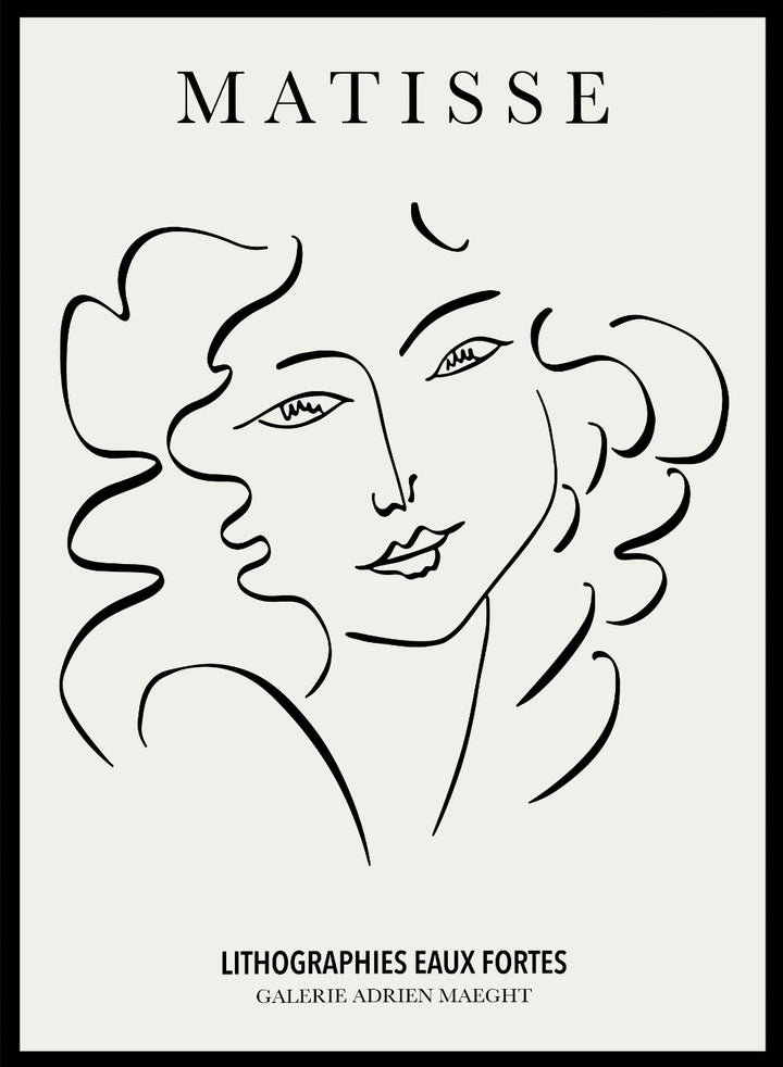 Sketch of Woman by Henri Matisse Print M72_Sugar & Canvas
