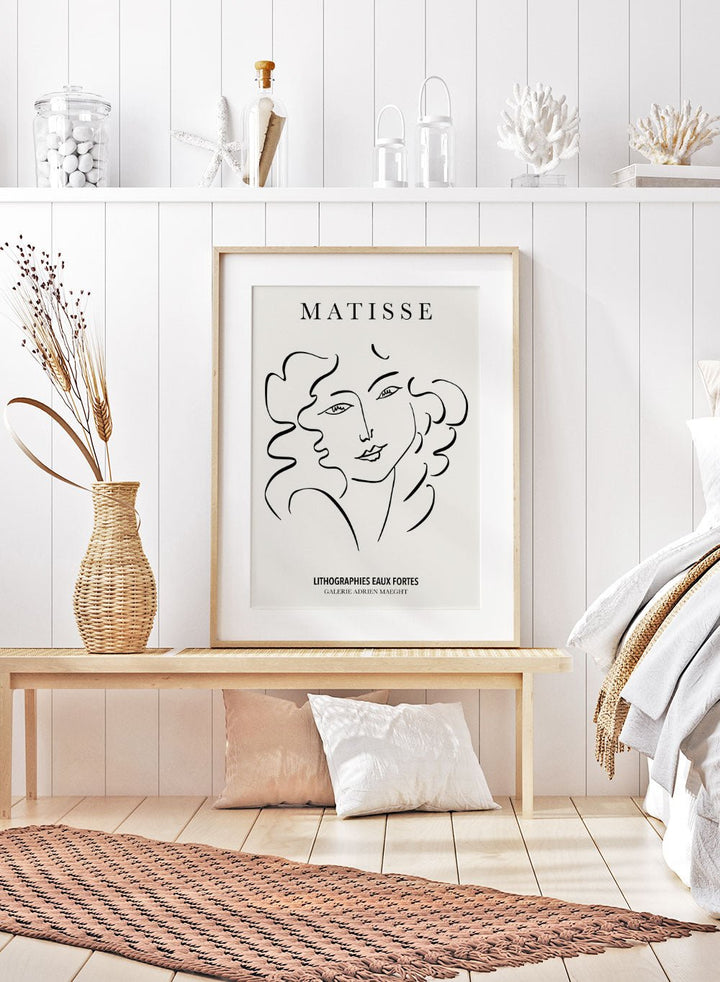 Sketch of Woman by Henri Matisse Print M72_Sugar & Canvas