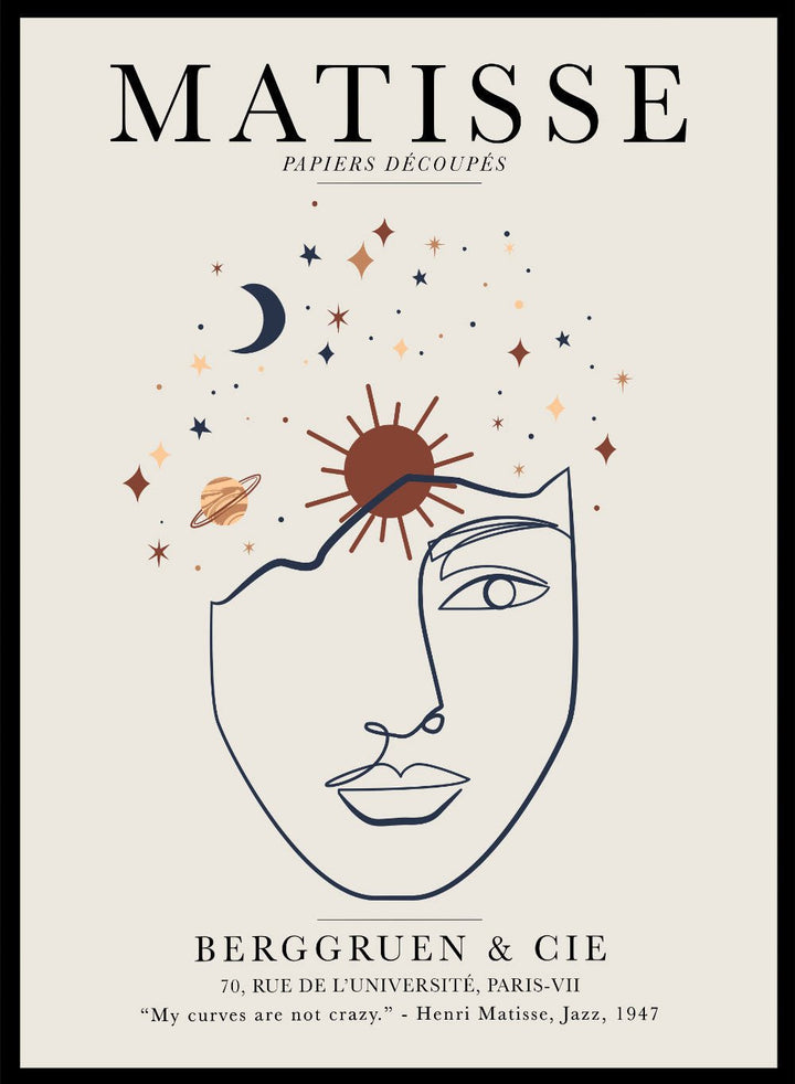 Sketch of Woman Matisse Print_Sugar & Canvas