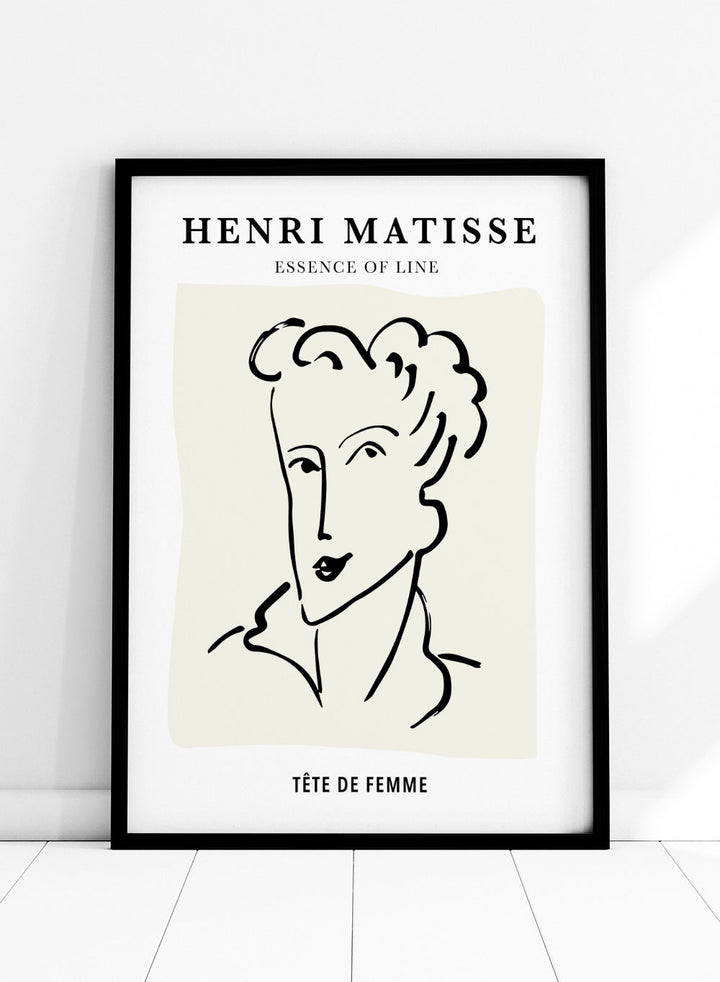 Tete de Femme Sketch by Henri Matisse Print_Sugar & Canvas