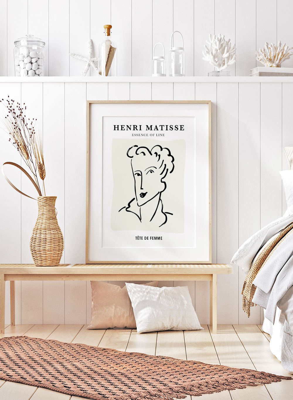 Tete de Femme Sketch by Henri Matisse Print_Sugar & Canvas