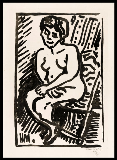 Sugar & Canvas 8x10 inches/20x25cm Small Light Woodcut 1906 by Henri Matisse Print