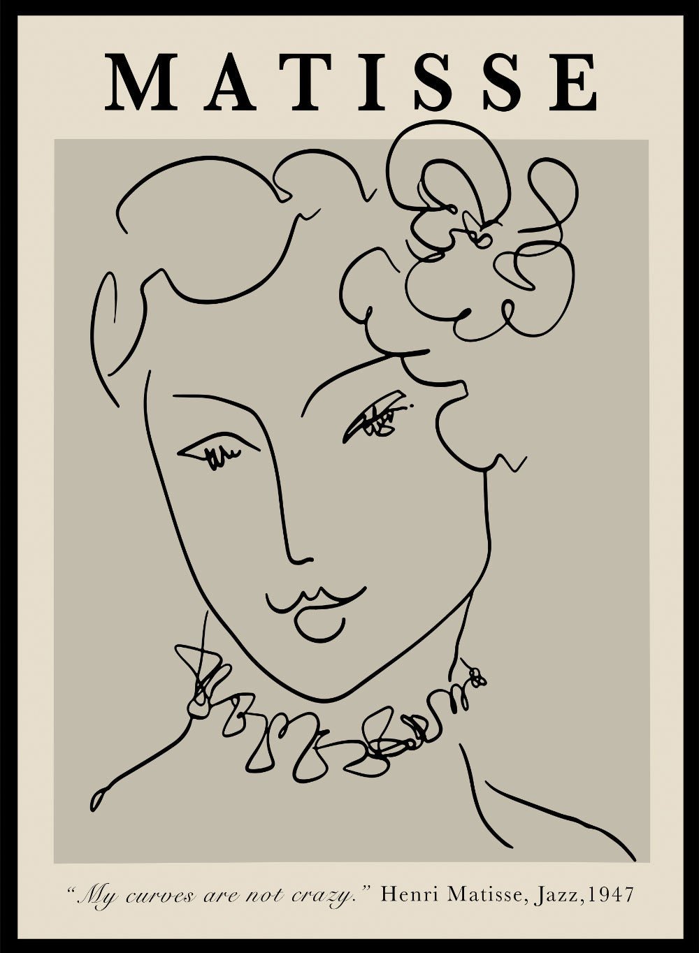 Sketch of Woman by Henri Matisse Print_Sugar & Canvas