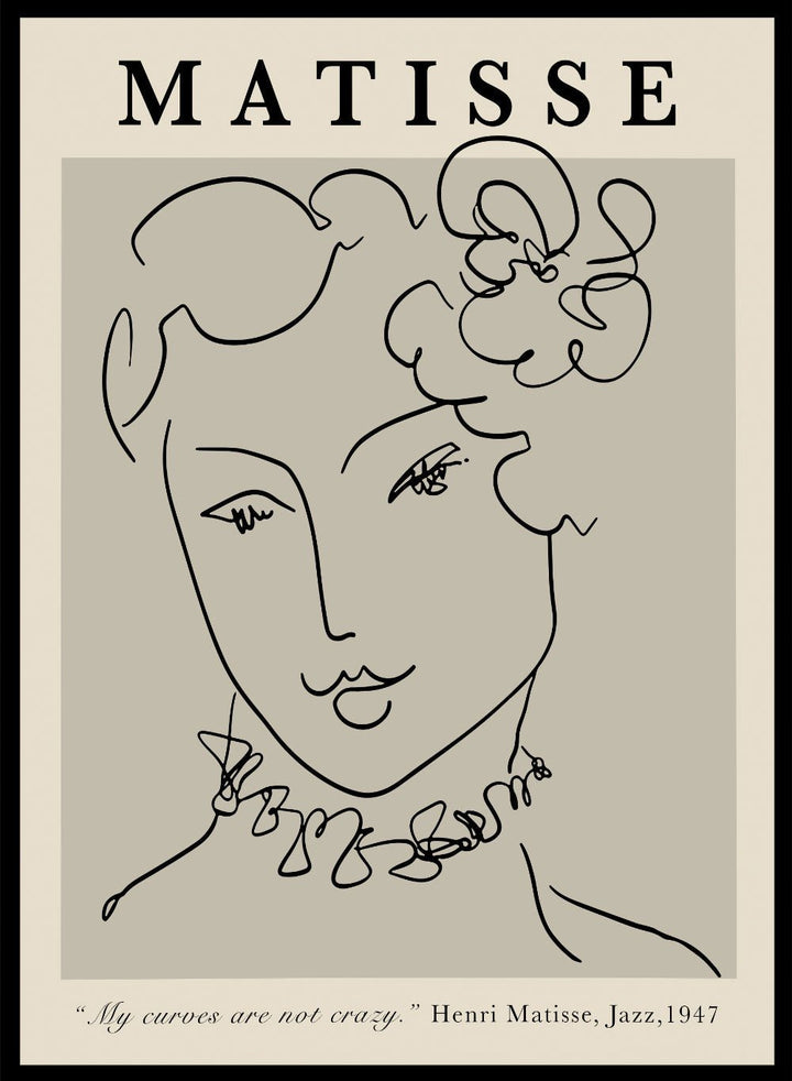 Sketch of Woman by Henri Matisse Print_Sugar & Canvas