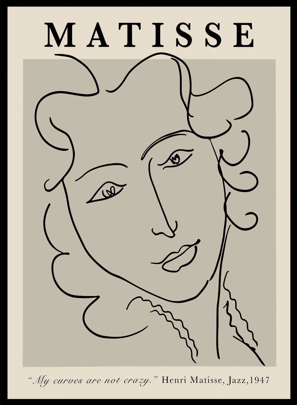 Sketch of Woman by Henri Matisse Print_Sugar & Canvas