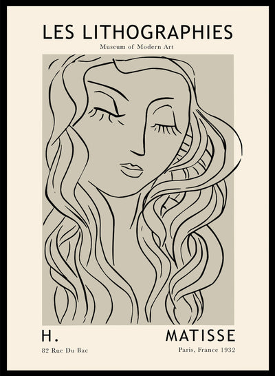 Sugar & Canvas 8x10 inches/20x25cm Sketch of Woman by Henri Matisse