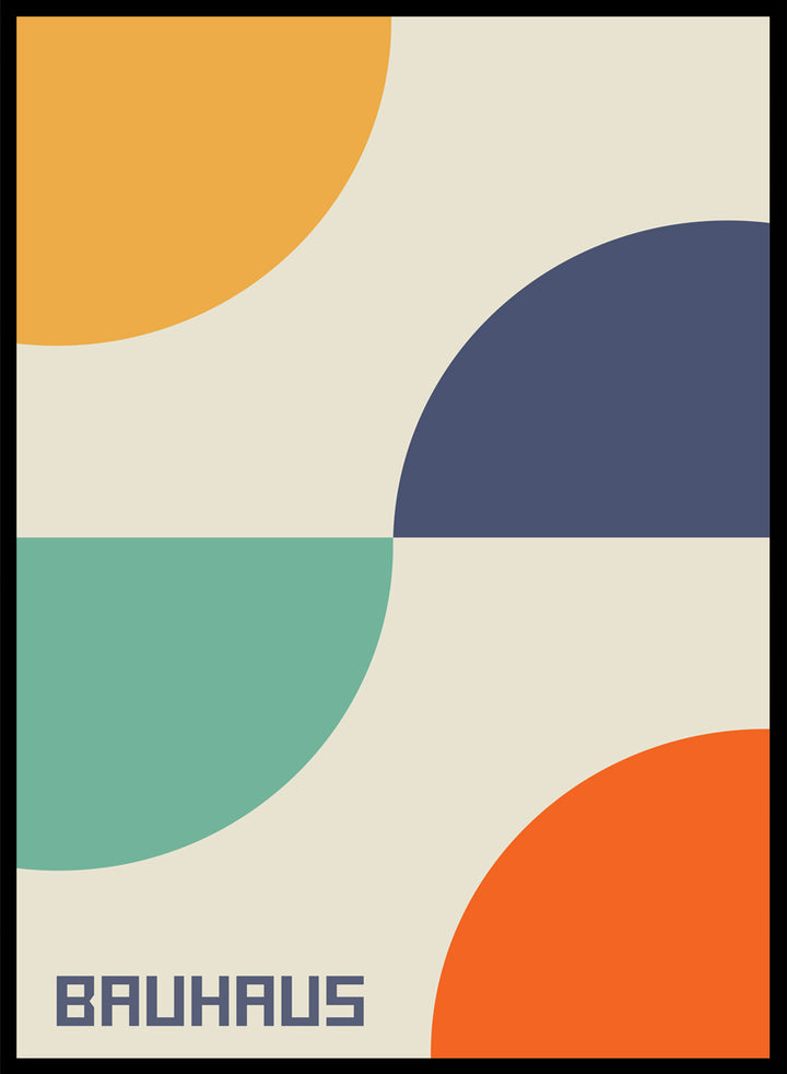 Sugar & Canvas 8x10 inches/20x25cm Bauhaus Geometric Art Print