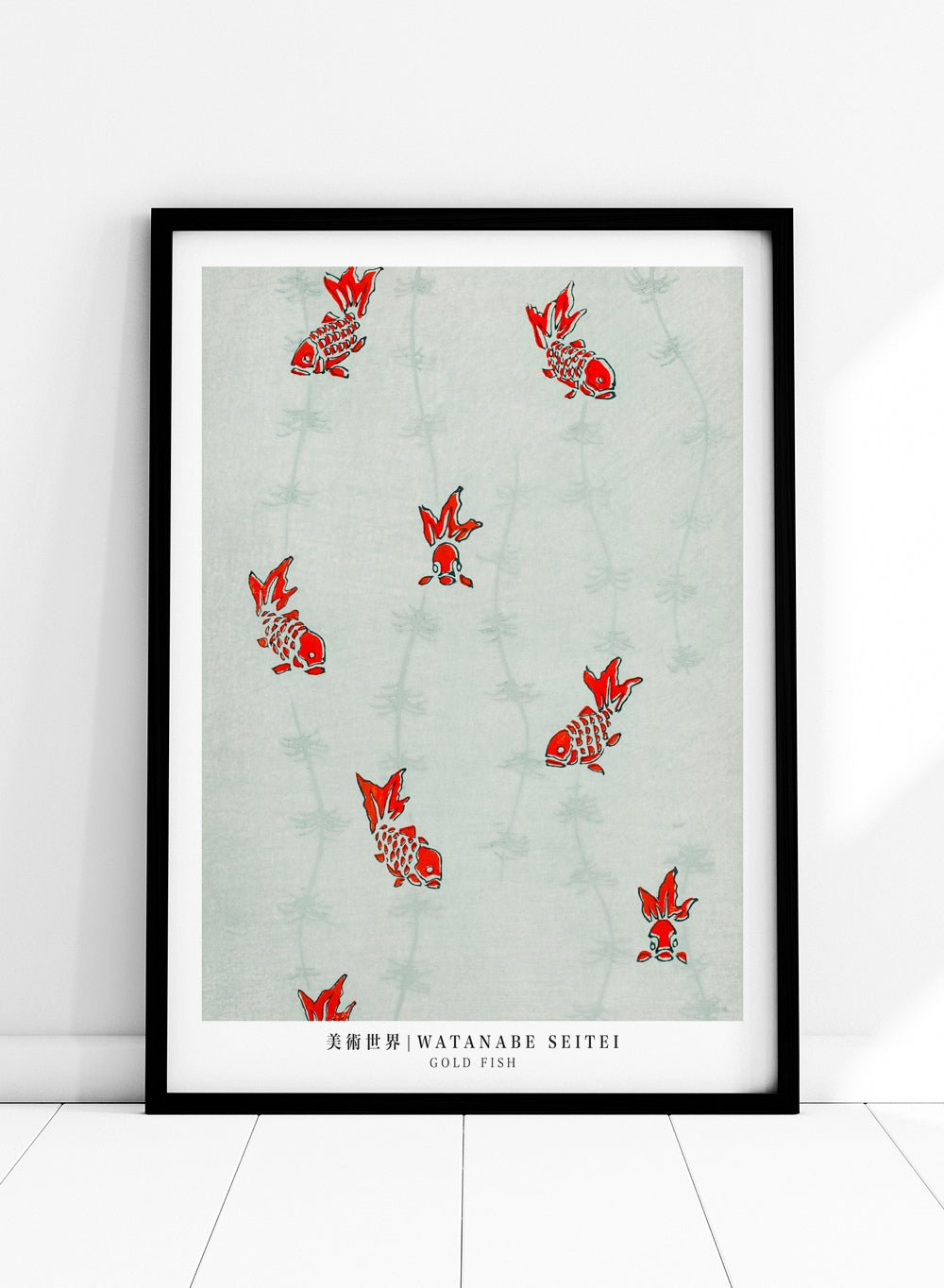 Watanabe Seitei Gold Fish Art Print_Sugar & Canvas