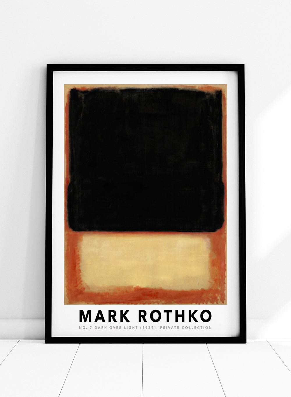 Mark Rothko No. 7 Dark Over Light 1954 Art Print_Sugar & Canvas