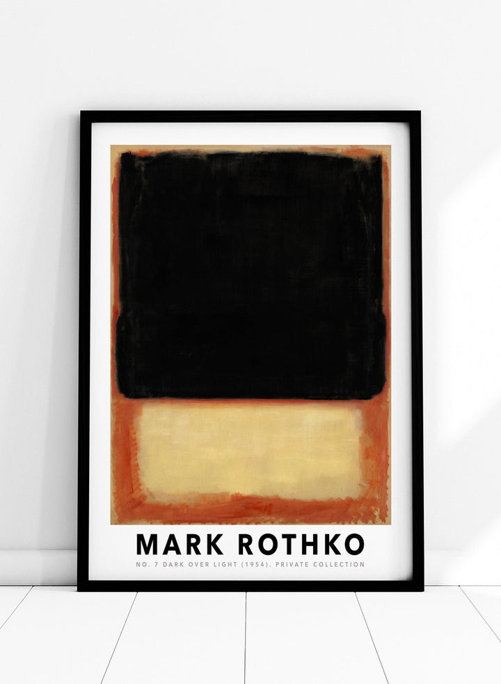 Mark Rothko No. 7 Dark Over Light 1954 Art Print_Sugar & Canvas