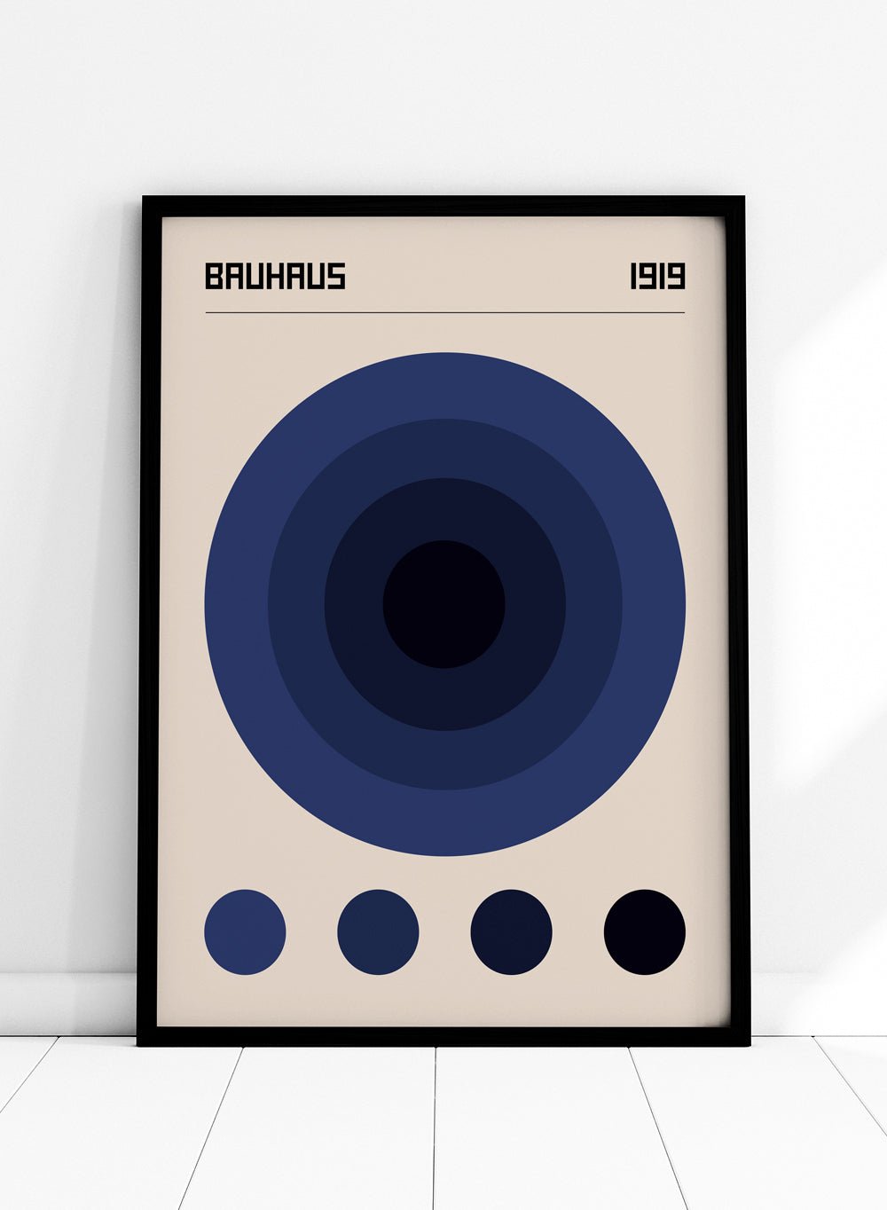 Bauhaus Geometric Circles Art Print_Sugar & Canvas