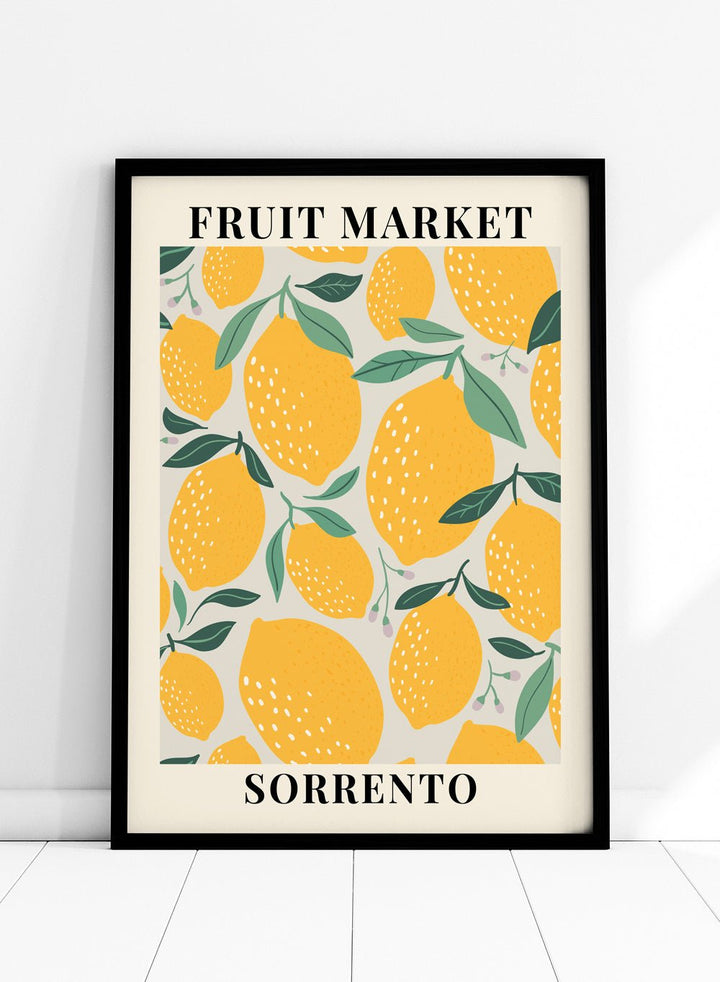Fruit Market Sorrento Art Print_Sugar & Canvas