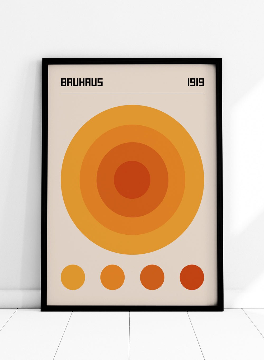 Bauhaus Geometric Circles Art Print_Sugar & Canvas