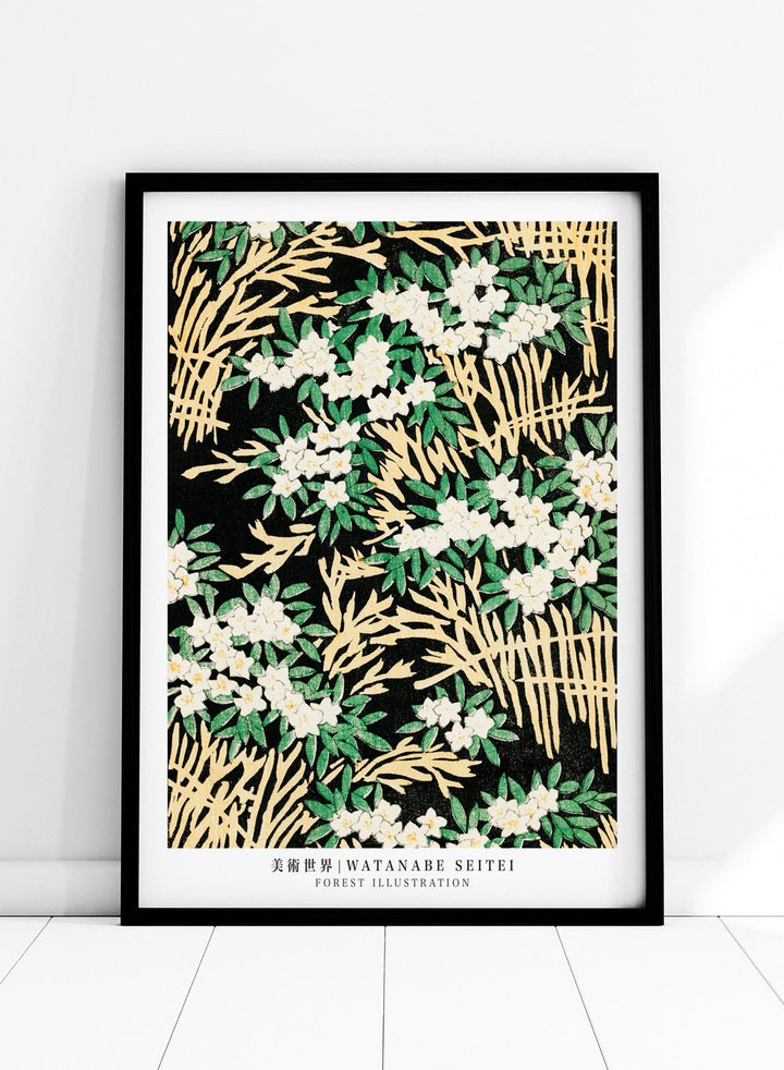 Watanabe Seitei Forest Illustration Art Print_Sugar & Canvas
