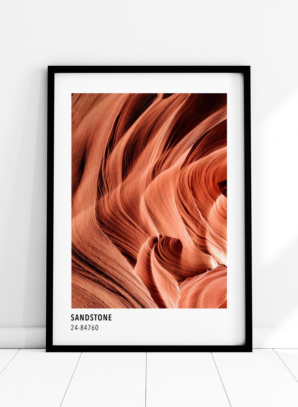 Sandstone Terracotta Color Card Art Print_Sugar & Canvas
