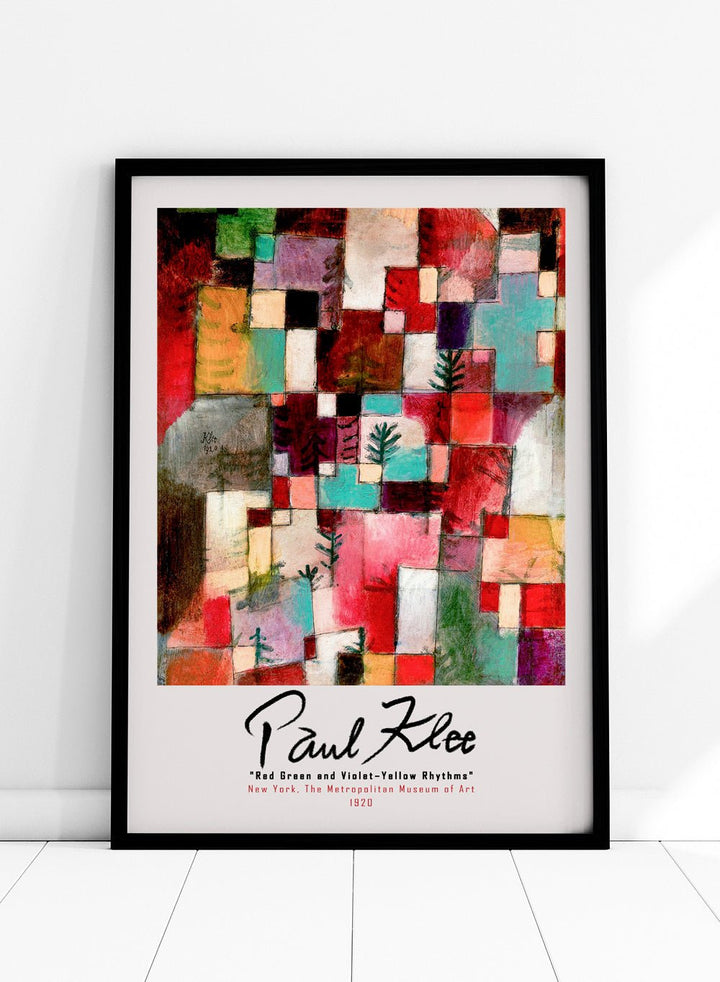 Paul Klee Red Green Violet–Yellow Rhythms 1920 Art Print_Sugar & Canvas