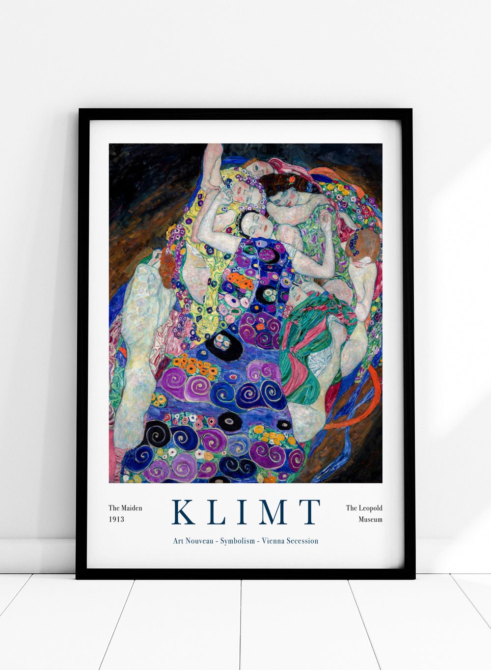 Gustav Klimt The Maiden 1913 Vintage Exhibition Poster Art Print