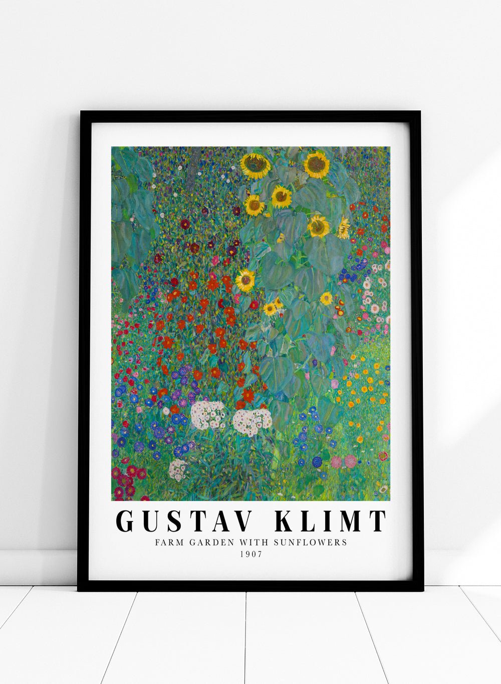 Gustav Klimt Farm Garden with Sunflowers 1907 Art Print_Sugar & Canvas
