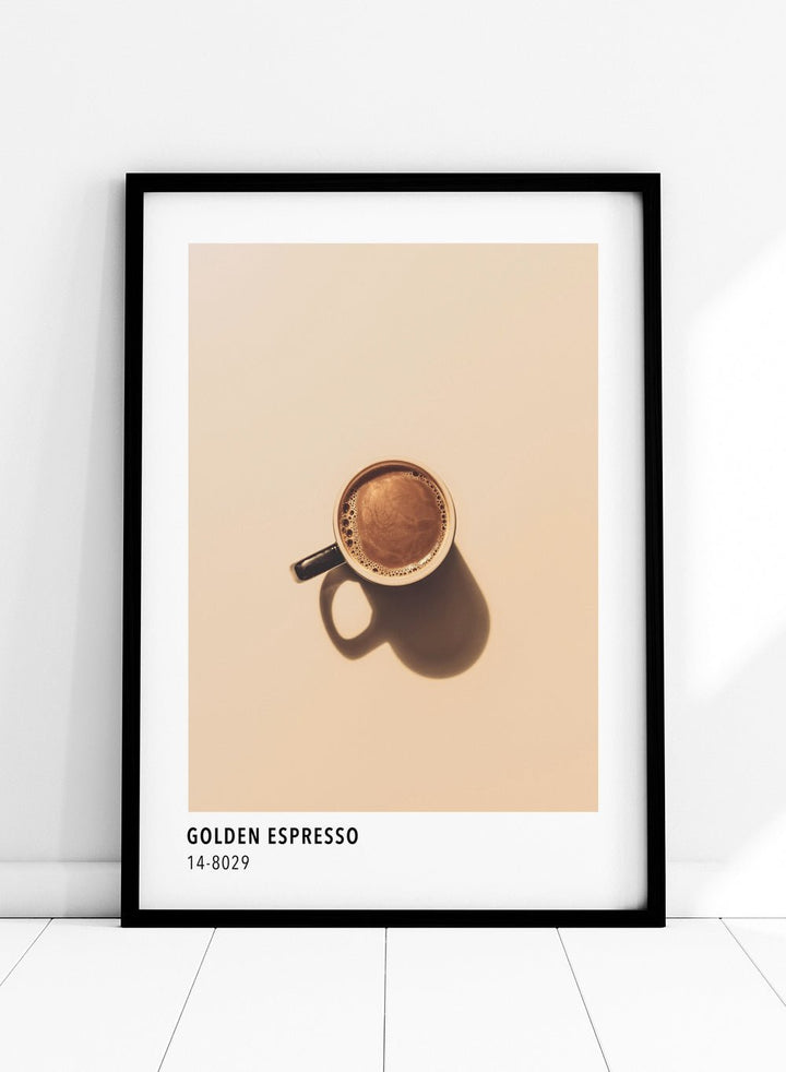 Golden Espresso Color Card Art Print_Sugar & Canvas