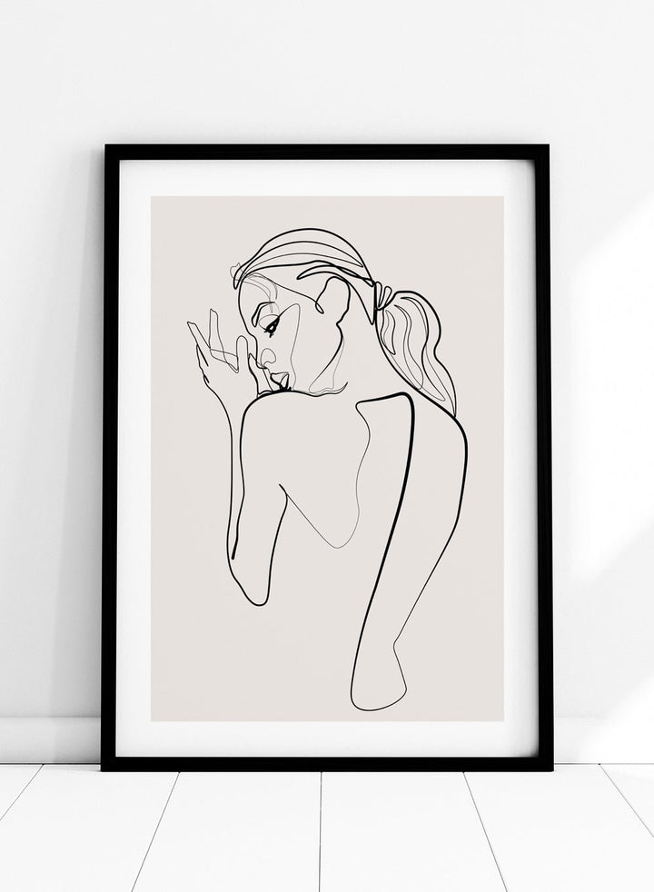 Silhouette Line Art Print_Sugar & Canvas