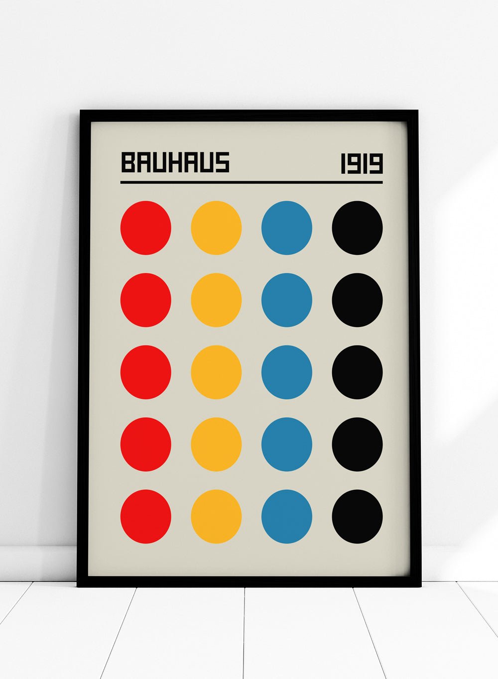 Bauhaus Geometric Dots Art Print_Sugar & Canvas