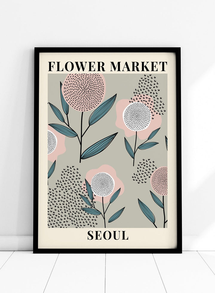 Flower Market Seoul Art Print_Sugar & Canvas