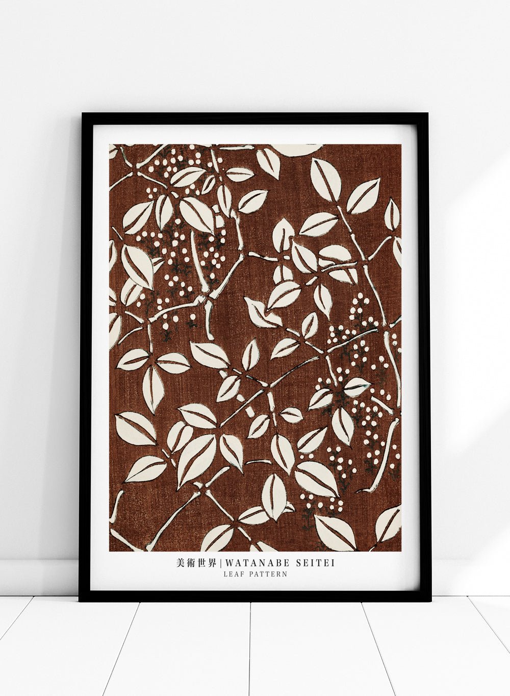 Watanabe Seitei Leaf Pattern Art Print_Sugar & Canvas