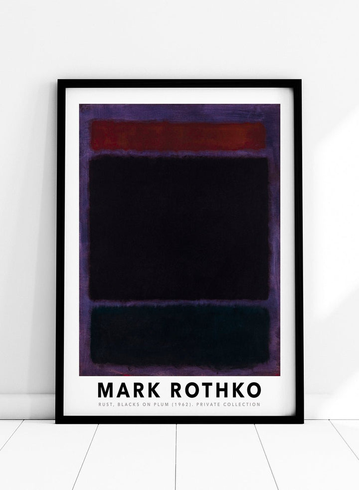 Mark Rothko Rust Blacks on Plum 1962 Art Print_Sugar & Canvas