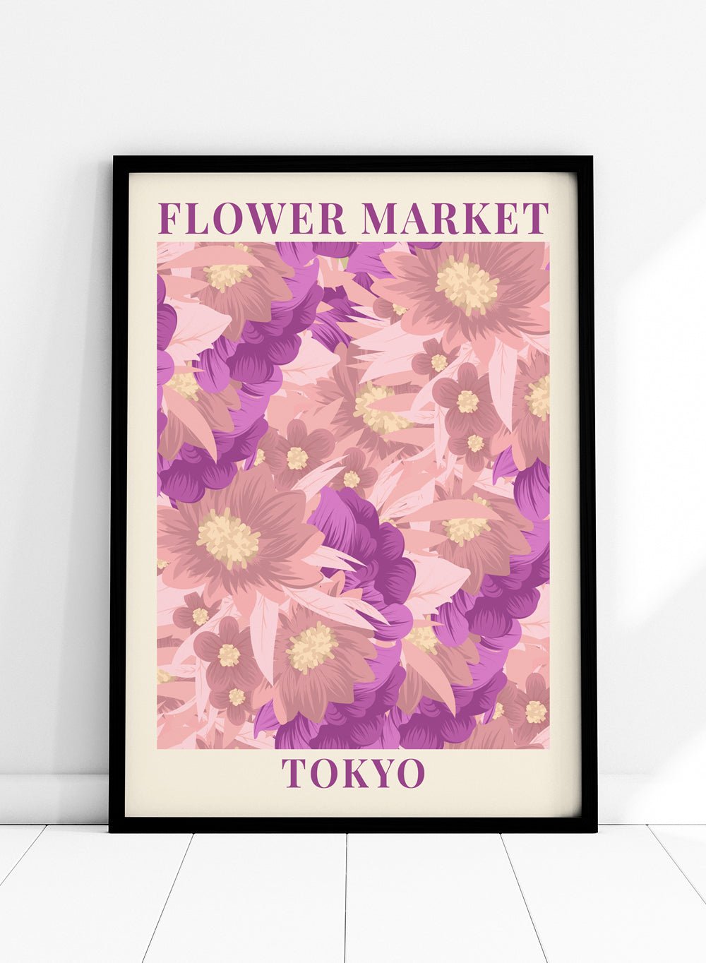 Flower Market Tokyo Art Print_Sugar & Canvas