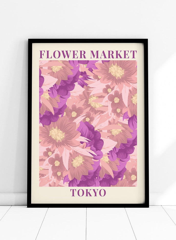 Flower Market Tokyo Art Print_Sugar & Canvas