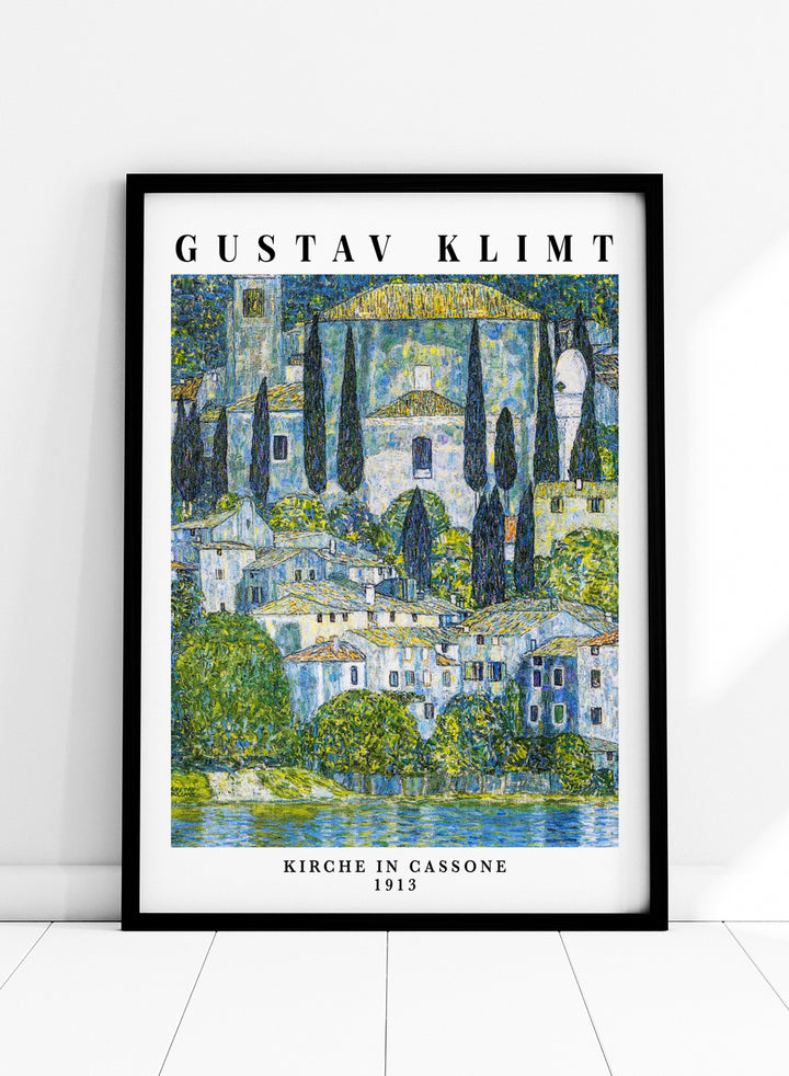 Gustav Klimt Kirche in Cassone 1913 Vintage Exhibition