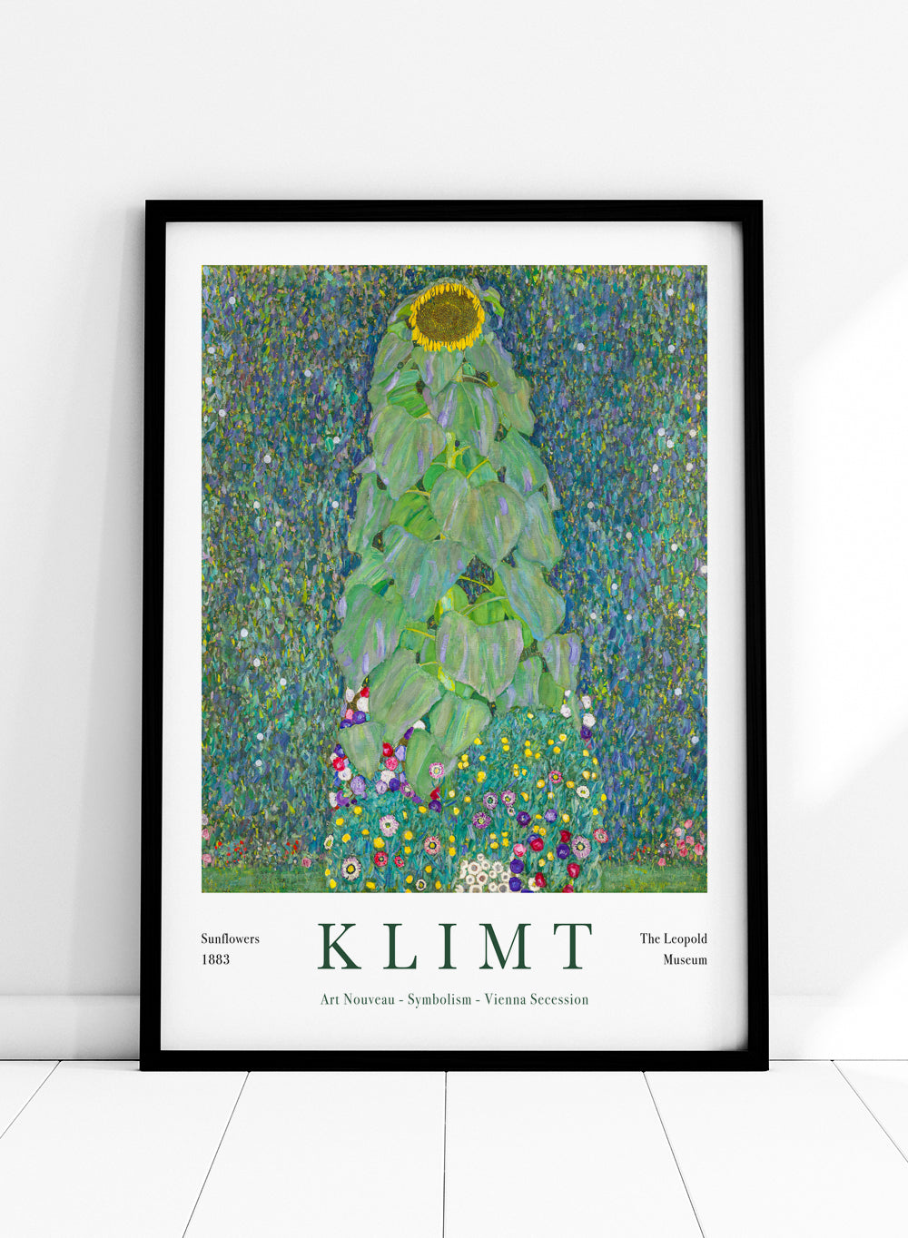 Sugar & Canvas Gustav Klimt Sunflowers 1883 Art Print