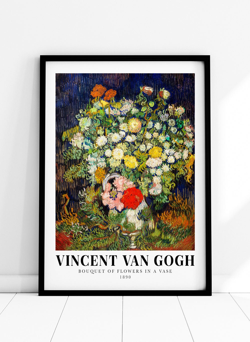 Van Gogh Bouquet of Flowers in a Vase 1890 Art Print_Sugar & Canvas
