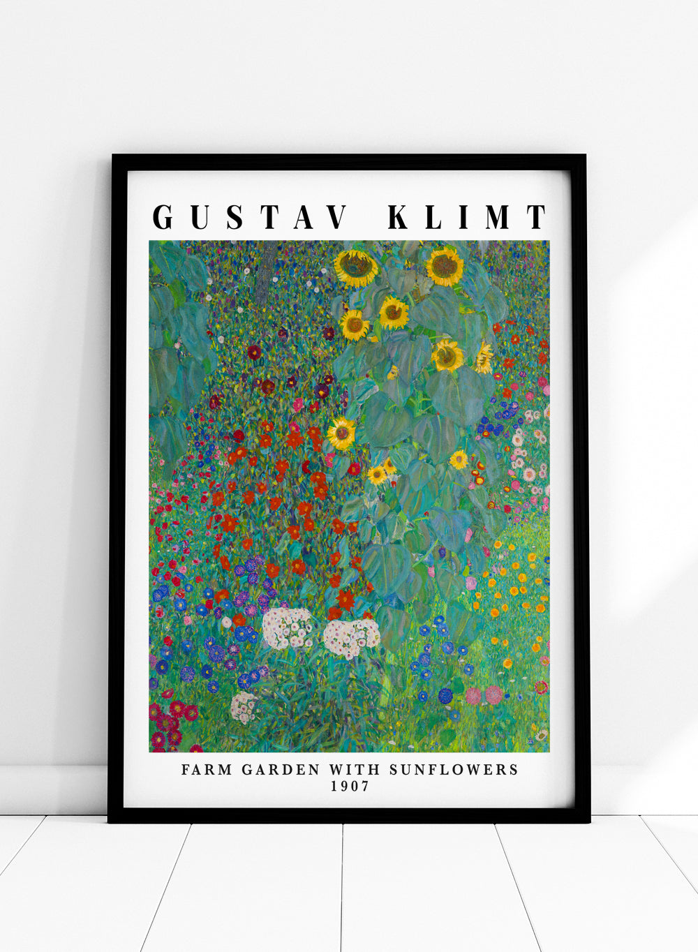 Sugar & Canvas Gustav Klimt Farm Garden with Sunflowers 1907 Art Print