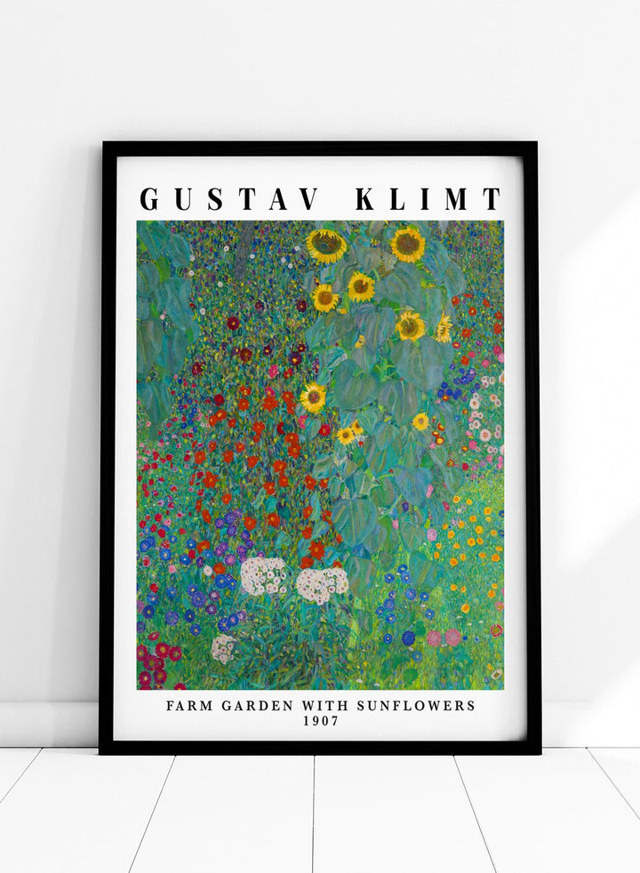 Gustav Klimt Farm Garden with Sunflowers 1907 Art Print_Sugar & Canvas