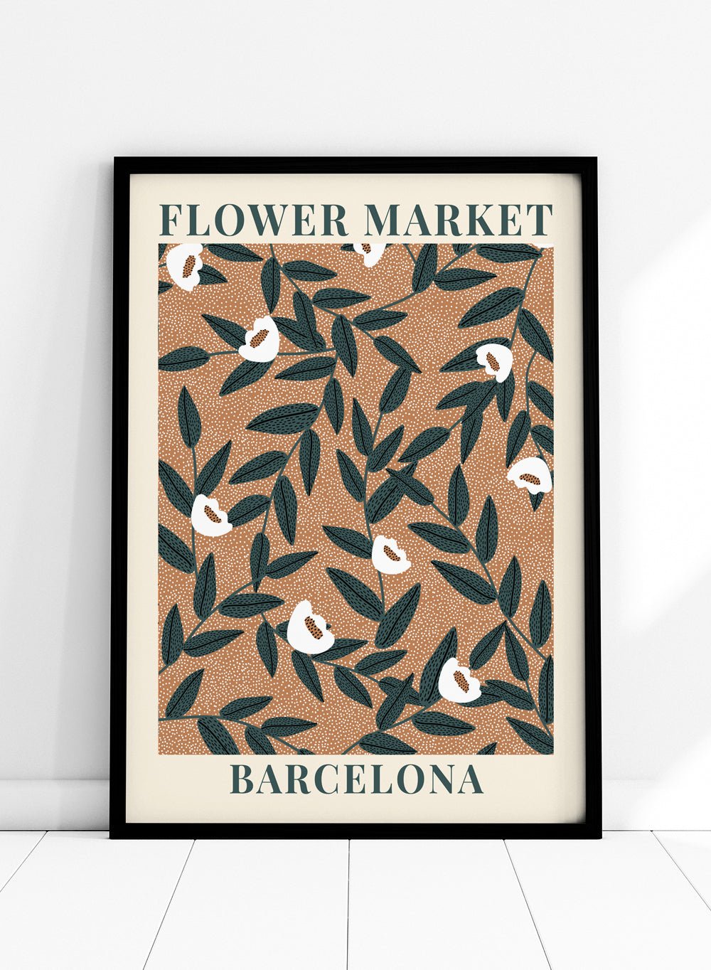 Flower Market Barcelona Art Print_Sugar & Canvas