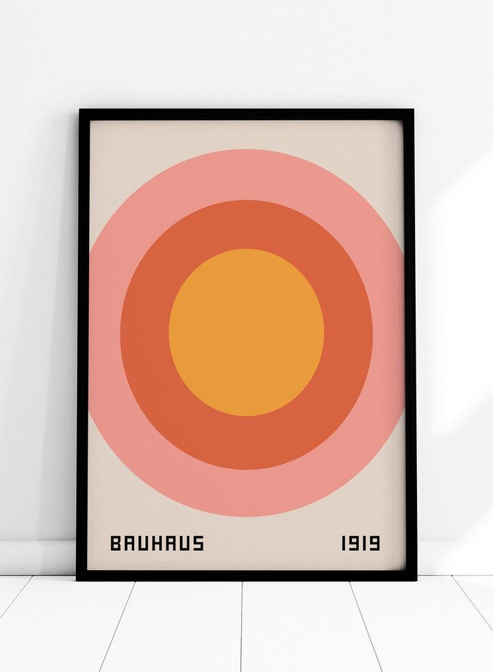 Bauhaus Geometric Circles Art Print_Sugar & Canvas