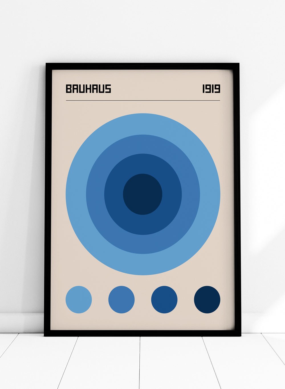 Bauhaus Geometric Circles Art Print_Sugar & Canvas