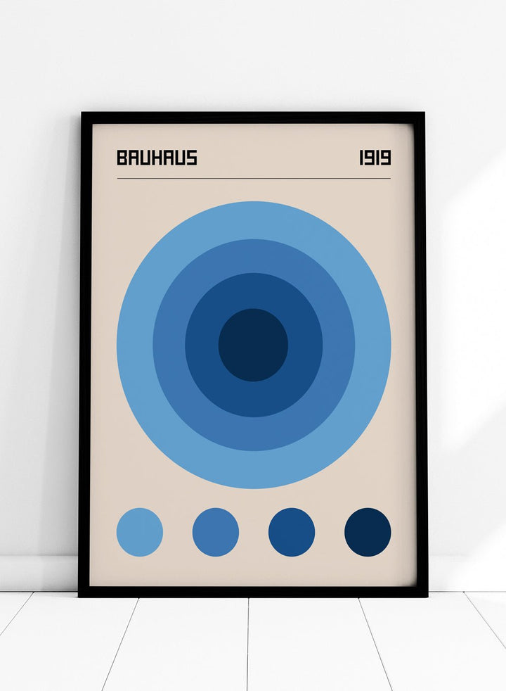 Bauhaus Geometric Circles Art Print_Sugar & Canvas