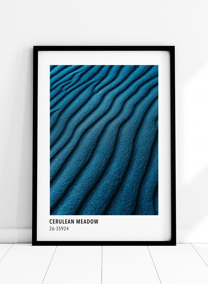 Cerulean Meadow Color Card Art Print_Sugar & Canvas