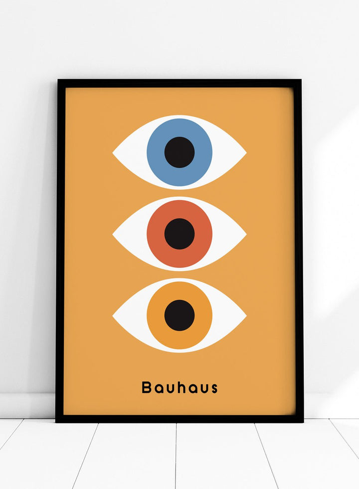 Bauhaus Geometric Eyes Art Print_Sugar & Canvas
