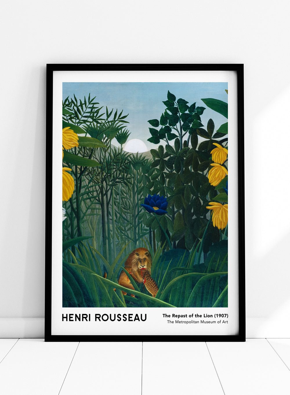 Henri Rousseau The Repast of the Lion 1907 Art Print_Sugar & Canvas
