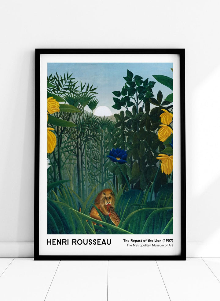 Henri Rousseau The Repast of the Lion 1907 Art Print_Sugar & Canvas