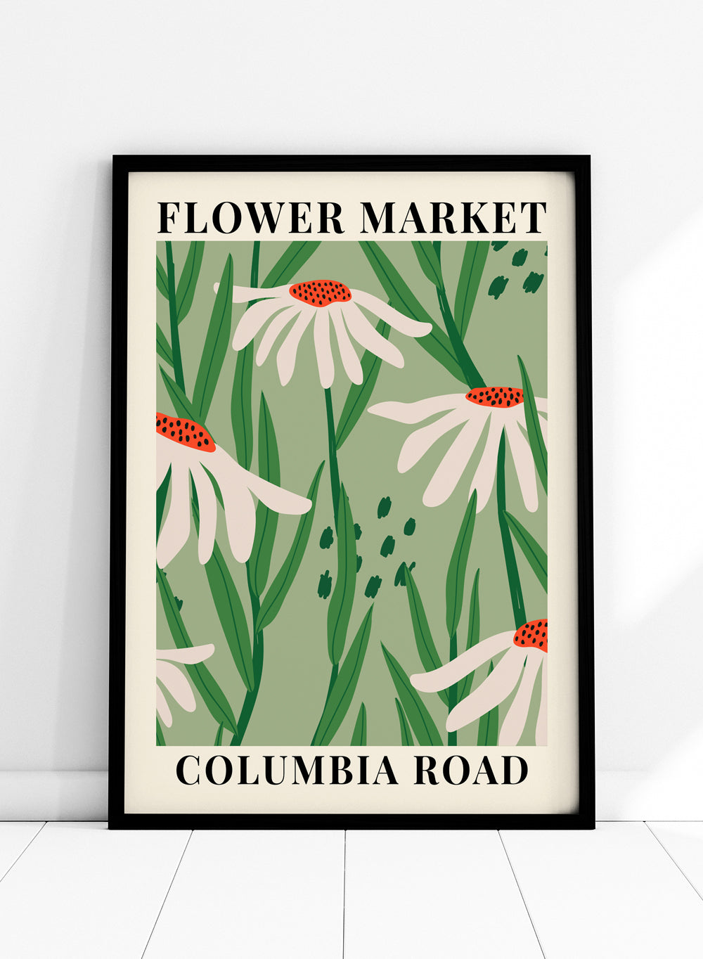 Sugar & Canvas Flower Market Columbia Road Art Print