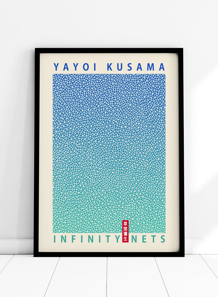 Gradient Infinity Nets Inspired by Yayoi Kusama Art Print_Sugar & Canvas