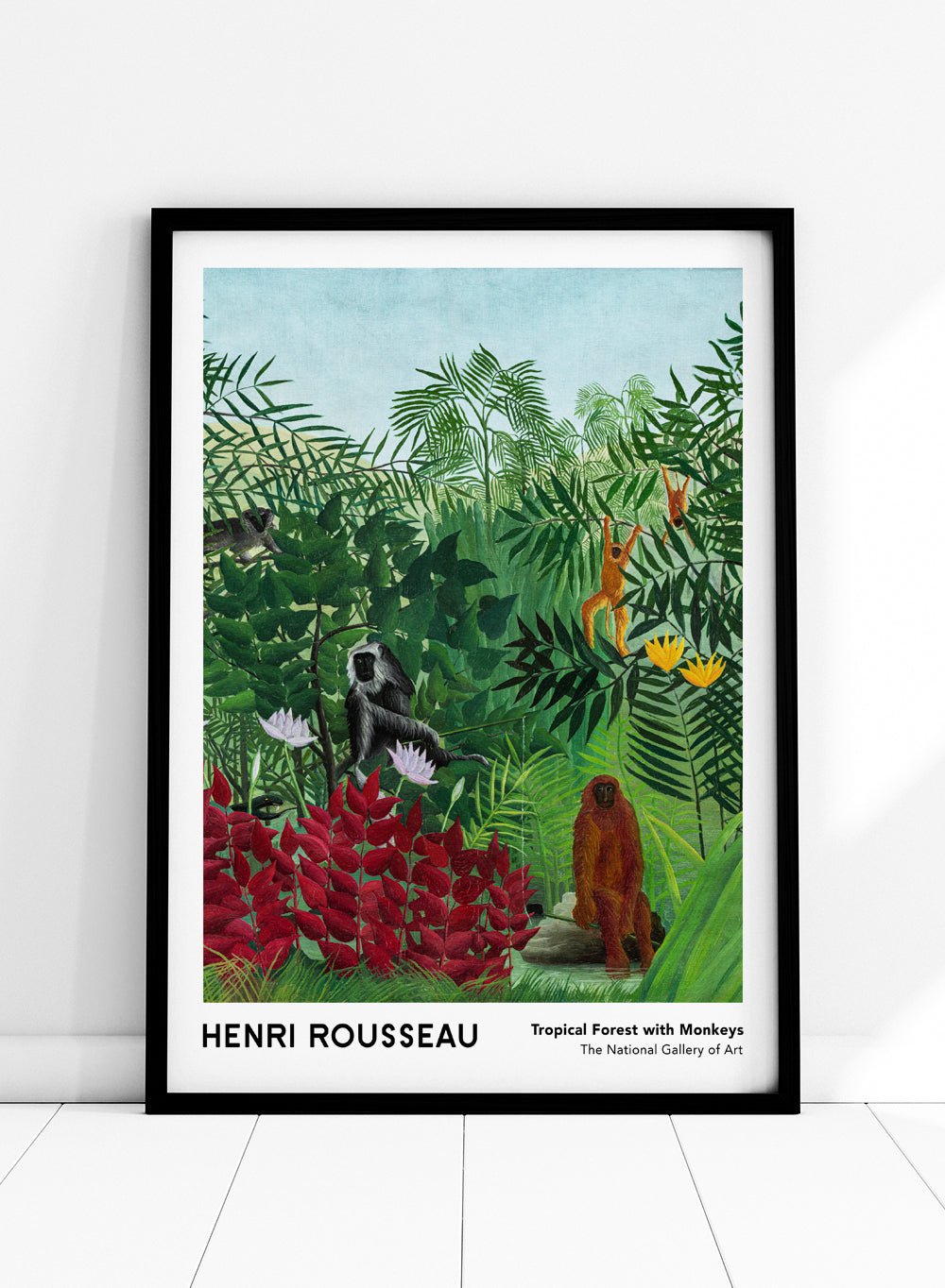 Henri Rousseau Tropical Forest with Monkeys 1910 Art Print_Sugar & Canvas