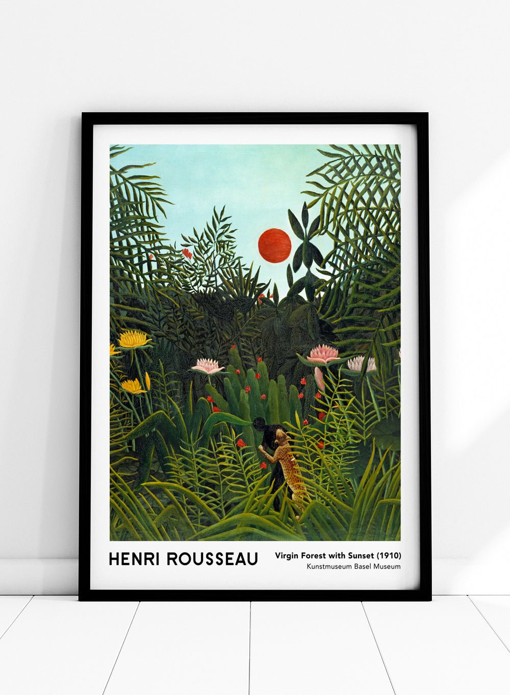 Henri Rousseau Virgin Forest with Sunset 1910 Art Print_Sugar & Canvas