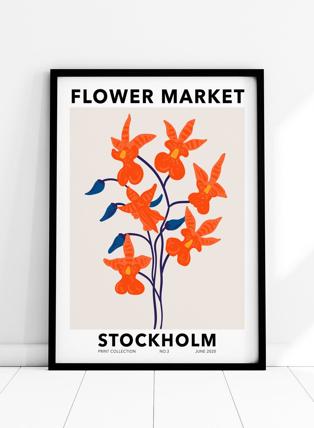 Flower Market Stockholm Art Print_Sugar & Canvas
