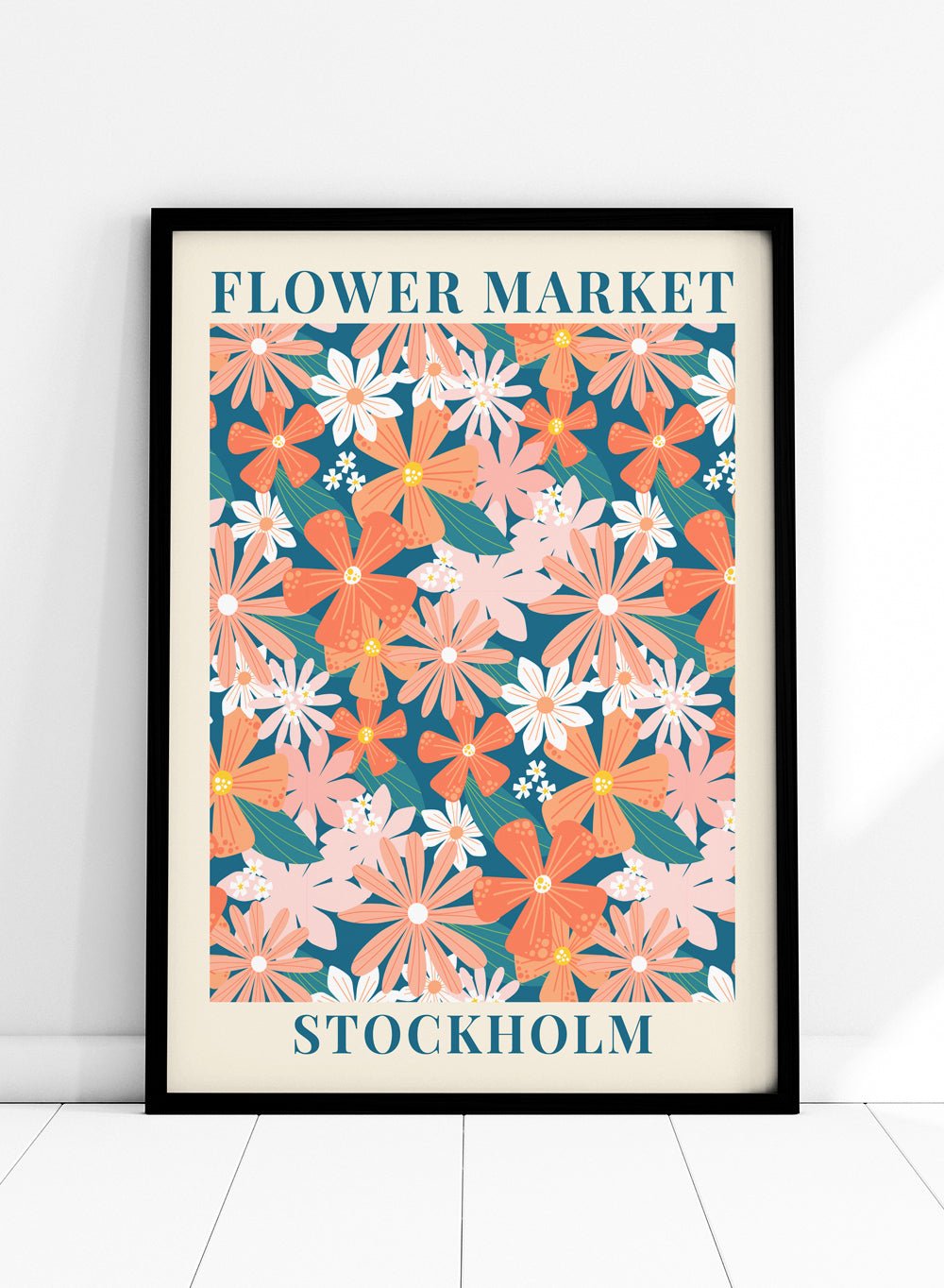 Flower Market Stockholm Art Print_Sugar & Canvas