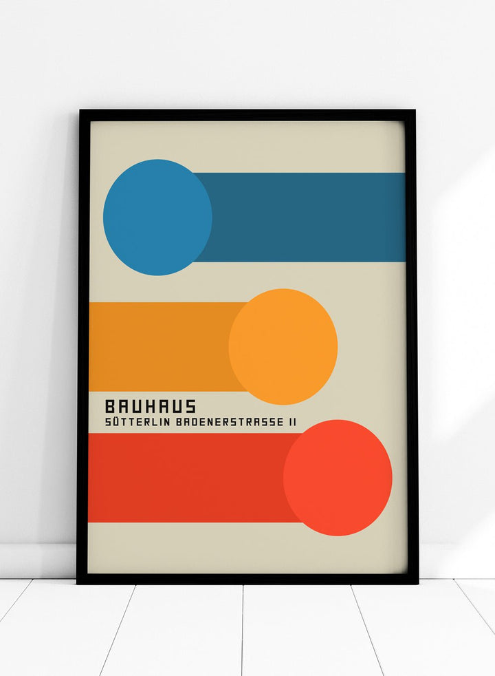 Bauhaus Geometric Art Print_Sugar & Canvas